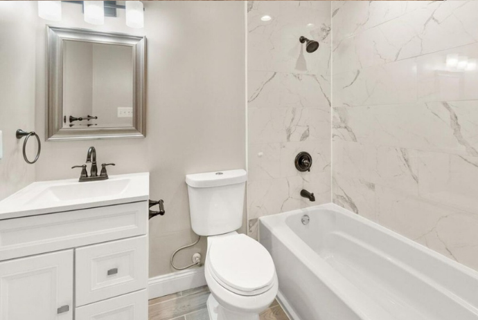 bathroom at cedarcrest, our treatment facility in frederick
